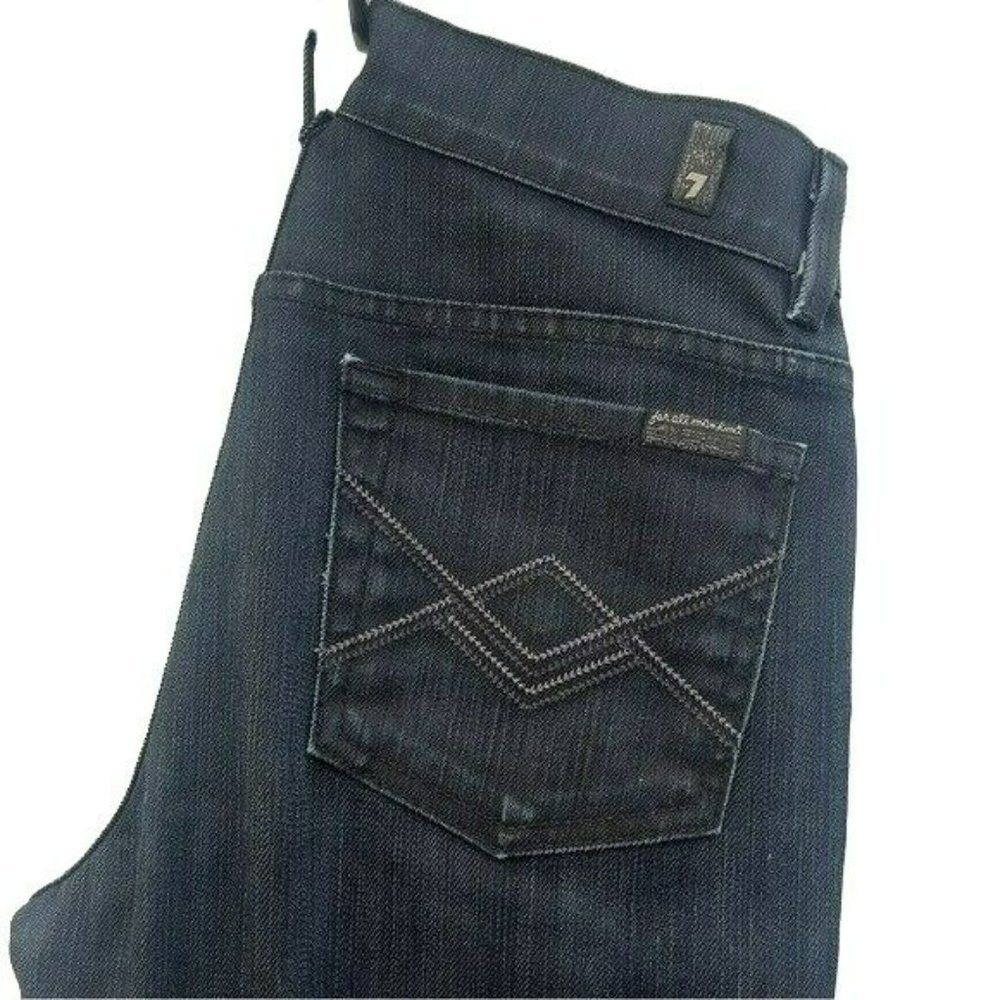 Women Blue Dark Jeans  7 FOR ALL MANKIND SOOPHIE Size 2  Pre-Owner